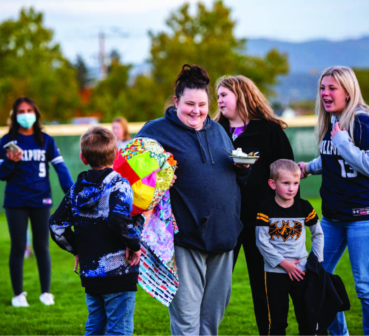 food on plates set out for youth